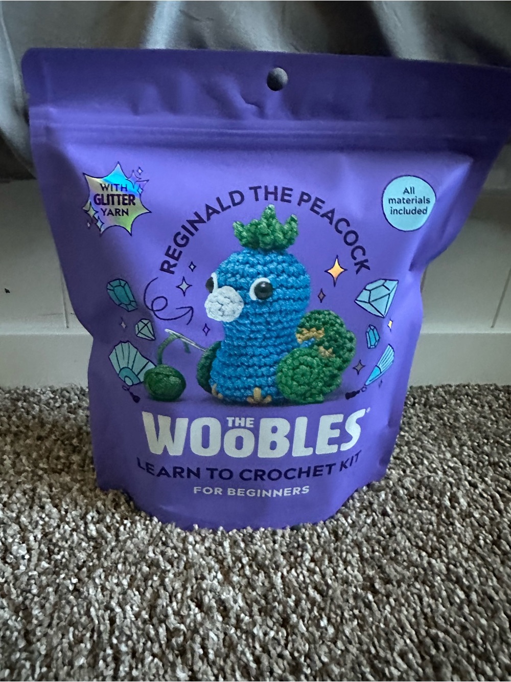The Woobles Reginald the Peacock Crochet Kit